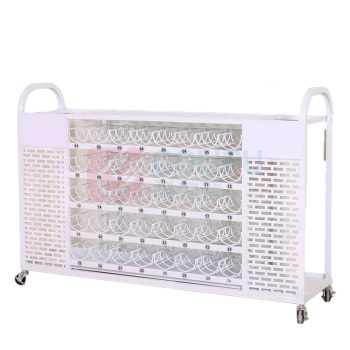 OIMG 铁艺雨伞架 雨伞收纳架 长100cm*宽28cm*高80cm 5层 8孔(高度误差1CM) (白色)