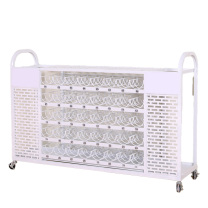 OIMG 铁艺雨伞架 雨伞收纳架 长100cm*宽28cm*高80cm 5层 8孔(高度误差1CM) (白色)