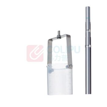 LABSHARK 不锈钢伸缩杆采水器 0.8mm*4m (收缩1.17m) 四节 304不锈钢取样桶