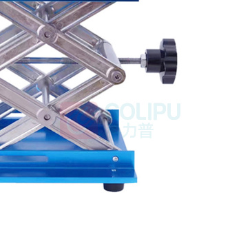 罗德力 实验室升降台 200*200mm 承重15kg 小型耐用可移动手动铝氧化升降器