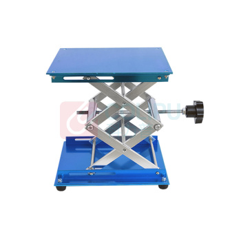罗德力 实验室升降台 300*300mm 承重25kg 小型耐用可移动手动铝氧化升降器