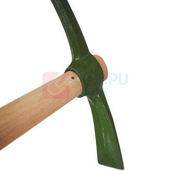 安赛瑞 洋镐 23942 材质: 85×49cm 道轨钢 军绿色 (大号) 木柄尺寸85cm