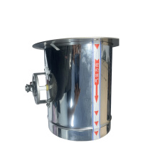 罗德力 201不锈钢手动通风阀 直径51mm 单边法兰