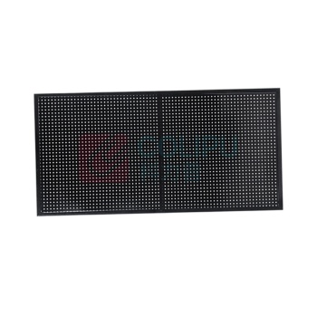 罗德力 带边框加厚款洞洞板挂板 120*80cm 含20个金属挂钩 (黑色)