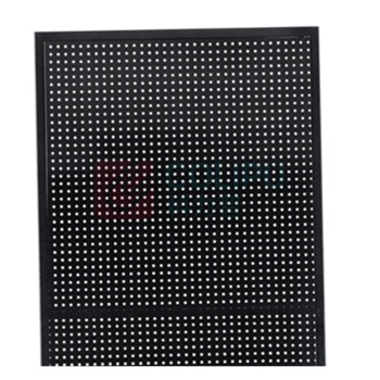 罗德力 带边框加厚款洞洞板挂板 120*80cm 含20个金属挂钩 (黑色)