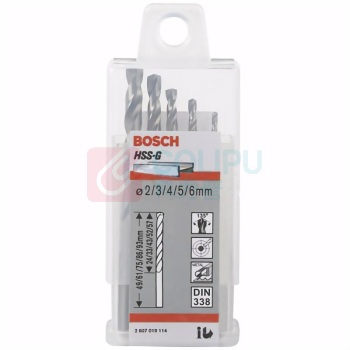 博世 BOSCH 麻花钻头 2/3/4/5/6(5支装) 2607019114