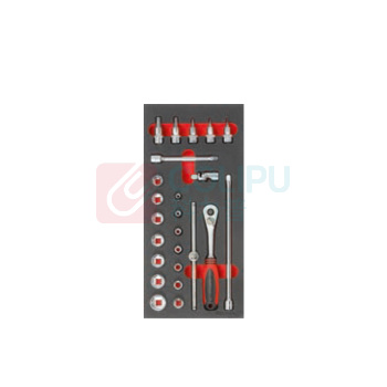 Format 模块工具套装 61750100 棘轮和套筒,3/8"SD,24pcs