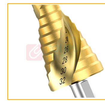 雷蒙 宝塔钻镀钛钻头阶梯4241螺旋柄阶梯钻 ACDS011-LS 4-32mm