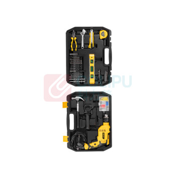 得力 deli 电动工具套装电钻家用多功能工具箱手电转套装 DL6011 有线