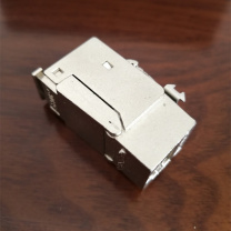 一舟 超五类屏蔽模块 M247 (灰色) 1、拔插次数≥1000 2、端接线序T568A/T568B 3、卡接导体线规22-26AWG