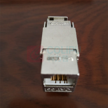 一舟 超五类屏蔽模块 M247 (灰色) 1、拔插次数≥1000 2、端接线序T568A/T568B 3、卡接导体线规22-26AWG