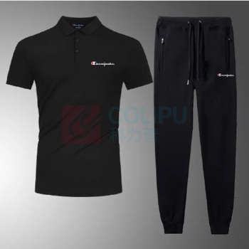 沃克迪威 POLO衫工作服套装 均码 黑色 