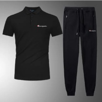 沃克迪威 POLO衫工作服套装 均码 黑色 
