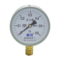 秦仪 压力表 0-0.6MPa D100 M20*1.5径向直接式 1.6级 