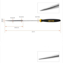 鹰之印 金刚石三角锉 07022 5*等边三角形*150#*180 (钢本色)