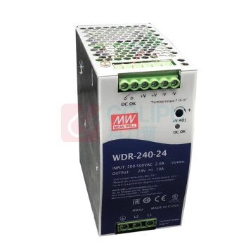 明纬 开关电源 WDR-240-24 AC220/DC24V 10A (银色)