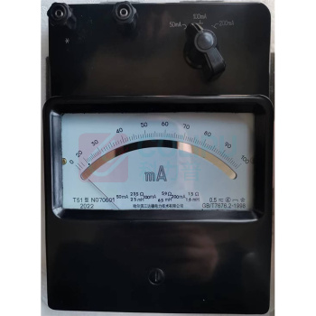 三达德 交流电流表 T51-mA 0.5级，0-50-100-200mA 