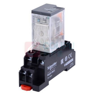 施耐德 Schneider 中间继电器带底座 RXM2LB2BD DC24V 8脚5A 