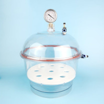 科睿才 塑料真空干燥器带压力表 75547 pc-250mm/含普瑞旗无油泵 