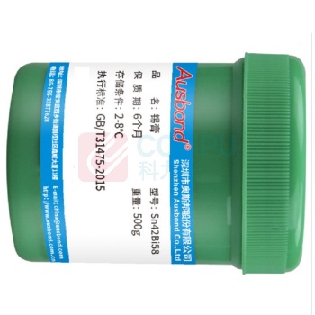 奥斯邦 无铅低温锡膏 Sn42Bi58 500克 