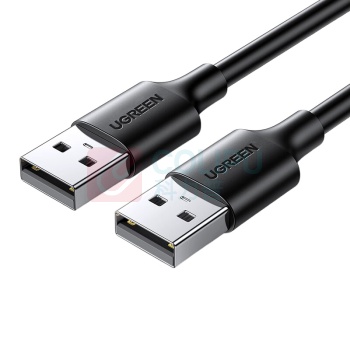 绿联 UGREEN USB2.0公对公数据线 10310 1.5M.黑色 