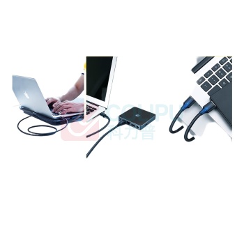 绿联 UGREEN USB2.0公对公数据线 10310 1.5M.黑色 