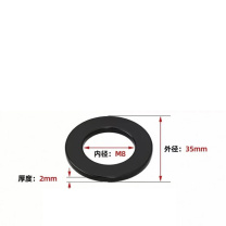 天卓五金 黑色304不锈钢平垫加大垫圈 M8*35*2mm (5个/袋)