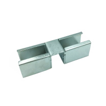 罗德力 38铝流利条平接接头冷轧钢镀白锌 43mm*54mm*40.4mm 厚度2mm 精益管三代辅件