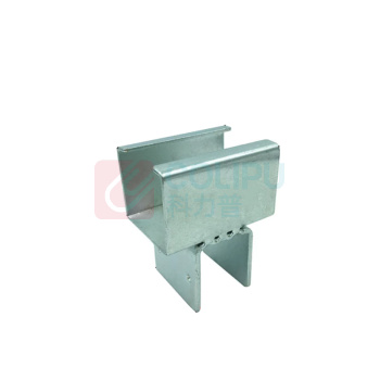 罗德力 38铝流利条底卡接头冷轧钢镀白锌 43mm*60mm*40.4mm 厚度2mm 精益管三代辅件