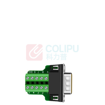 也仁 免焊接头 DB9公头 RS232/485/422插头 9针COM口插头
