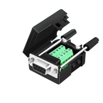 也仁 免焊接头 DB9母头单个装 RS232/485/422插头 9针COM口插头