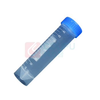 罗德力 PP离心管 50ml带刻度 螺口尖平底 (蓝色)