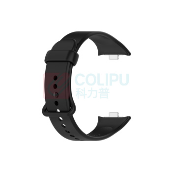 罗德力 硅胶表带 适用小米手环9Pro (黑色)
