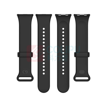罗德力 硅胶表带 适用小米手环9Pro (黑色)