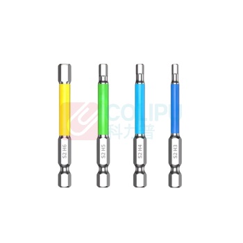 番鑫工贸 内六角批头 H3/4/5/6 4件套彩色套装 65mm长 3mm4mm5mm6mm套装