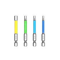 番鑫工贸 内六角批头 H3/4/5/6 4件套彩色套装 65mm长 3mm4mm5mm6mm套装