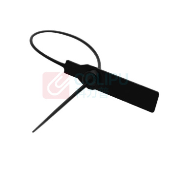罗德力 一次性塑料铅封 物流防盗施封锁货柜安全封条 全长28cm 1000根/组 (黑色)