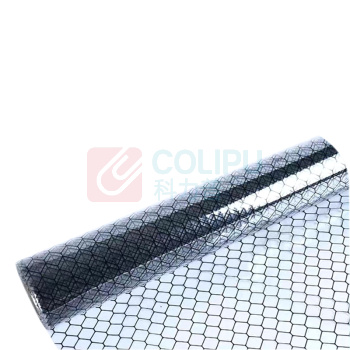 罗德力 PVC防静电网格帘透明 宽1mm*1.37米*30米
