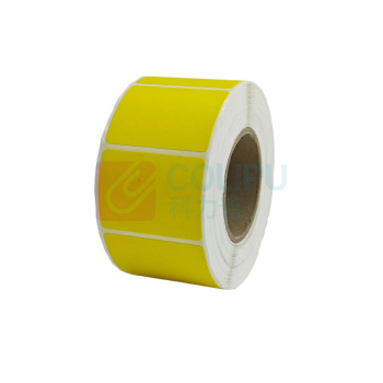 罗德力 彩色标签纸热敏不干胶贴纸 100*60mm*500张*5卷 (黄色)