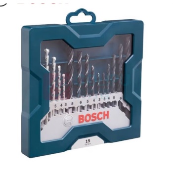 博世 BOSCH 15支钻头混合套装 -蓝色版 2607017504