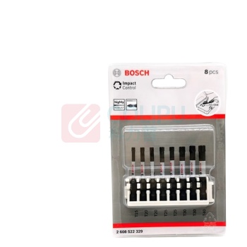 博世 BOSCH 专业级抗冲击批头 T15, T20 (x2), T25 (x2), T30 (x2), T40 (长55mm) 2608522329