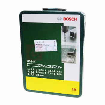 博世 BOSCH 19支铁盒装HSS-R麻花钻头套装 2607019435