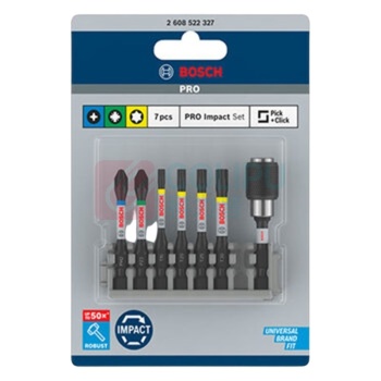 博世 BOSCH 专业级抗冲击批头 PH2, PZ2, T15, T20, T25, T30, 延长杆 (长55mm) 2608522327