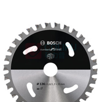 博世 BOSCH 专业级 充电式圆锯片 T30 金属切割超薄圆锯片136x1.6/1.2x20mm 2608837746