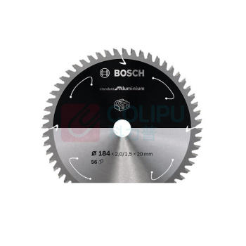 博世 BOSCH 专业级 充电式圆锯片 T56 铝材切割超薄圆锯片184x2.0/1.5x20mm 2608837768