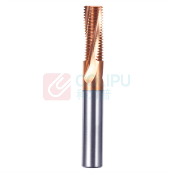 KLOT 螺纹铣刀 M6*1*12*D6*F3 钛合金用 (银色)