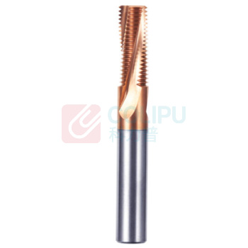 KLOT 螺纹铣刀 M6*1*12*D6*F3 钛合金用 (银色)