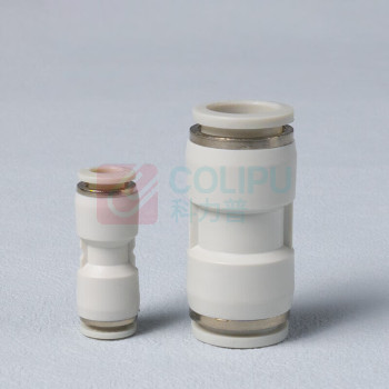 赫钢 HEGANG PU直通接头快速接头气管快速接头 PU-4 (白色)