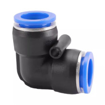 左圆右方 CISQU 快插弯头 PV-06 插6mm管 ABS塑料材质