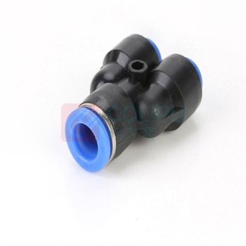宁上 气动软管快速接头Y型塑料三通 PY-8 快插